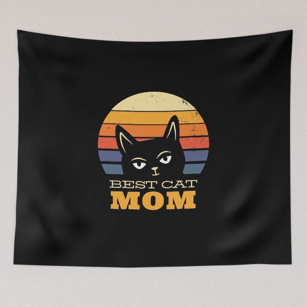 Item preview, Best cat mom,  vintage illustration design. Cat Mug, Cat Lover Gift, Funny cat lover gift. designed and sold by RoManSmArt.