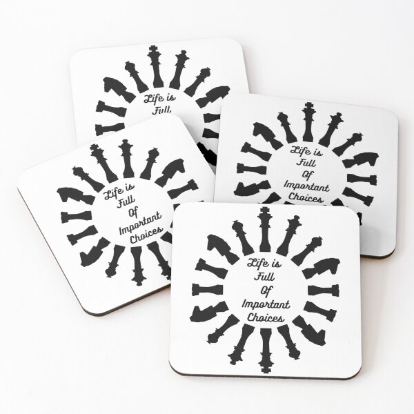 Item preview, Life Is Full Of Important Choices Chess designed and sold by AmberSiraj.