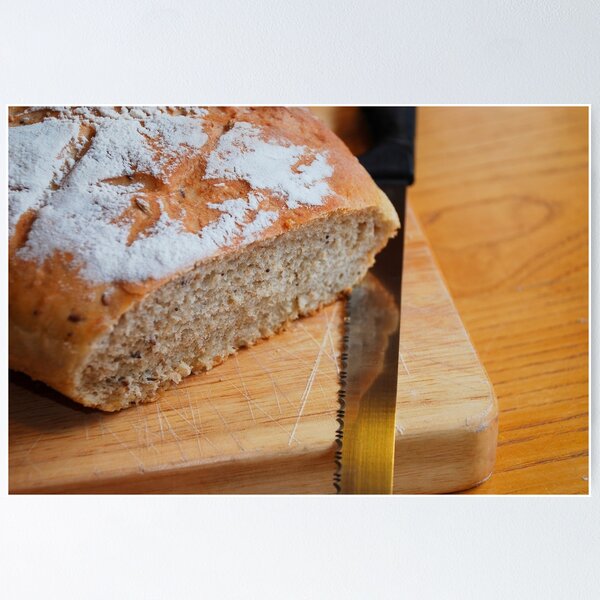 Item preview, Sourdough on Chopping Board with Knife designed and sold by jojobob.