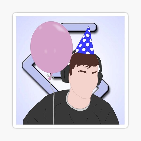 “georgenotfound birthday simple artwork " Sticker for Sale by NSI-Gamer