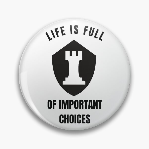 Item preview, Life Is Full Of Important Choices Chess designed and sold by AmberSiraj.