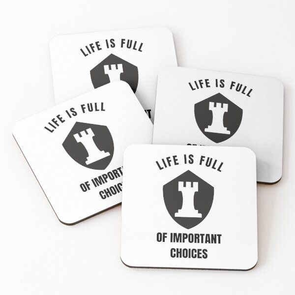 Item preview, Life Is Full Of Important Choices Chess designed and sold by AmberSiraj.