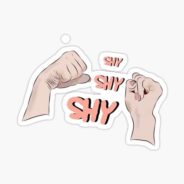 Sana Shy Shy Shy Sticker For Sale By Everythingvs Redbubble