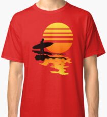 Surfing Sunrise Classic T-Shirt
