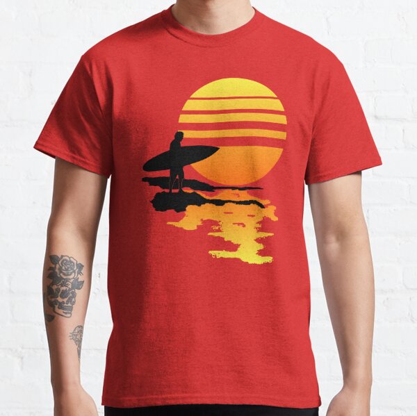 Surfing Sunrise Classic T-Shirt