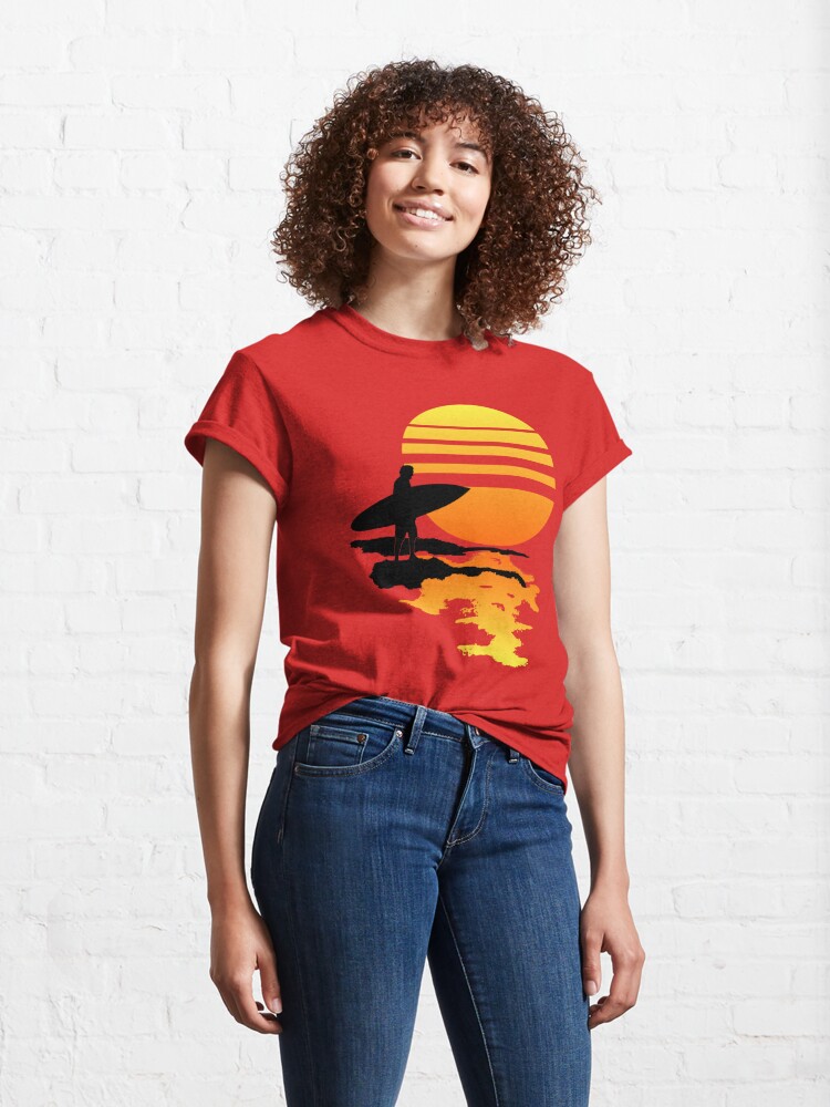 Discover Surfing Sunrise | Classic T-Shirt
