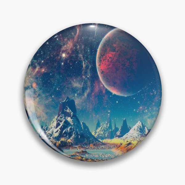 Item preview, Galaxy Mask Pin Buttons Backpacks designed and sold by EyeDeveloper.