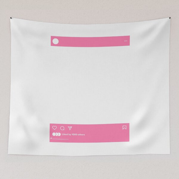 Item preview, Instagram Post Transparent Middle Pink designed and sold by flyrocket.