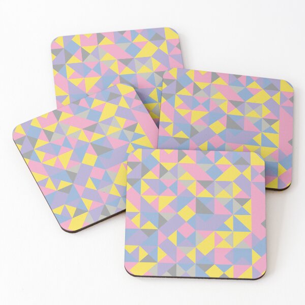 Item preview, Abstract pattern with geometric shapes in yellow and gray color palette designed and sold by acidmit.
