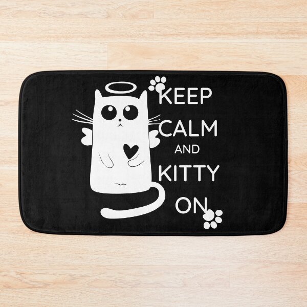 Item preview, Keep calm and kitty on designed and sold by Dankio.