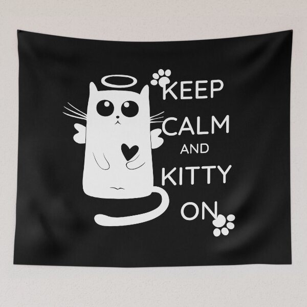 Item preview, Keep calm and kitty on designed and sold by Dankio.