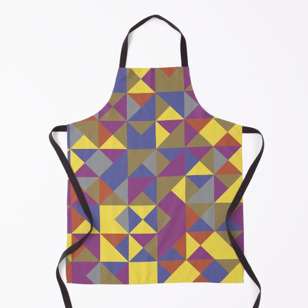 Item preview, Geometric shapes in abstract mosaic in yellow and gray color palette designed and sold by acidmit.