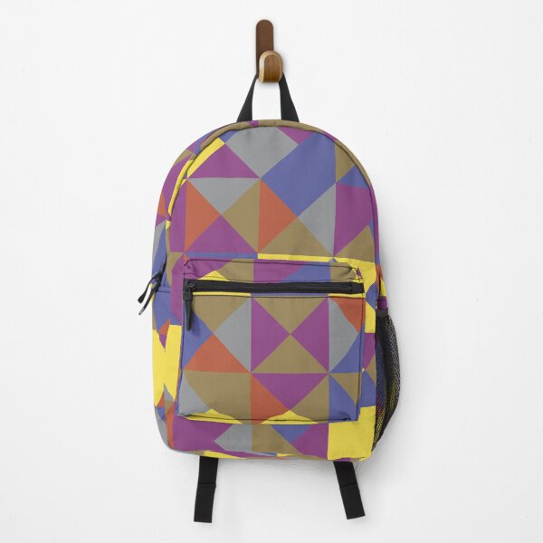 Item preview, Geometric shapes in abstract mosaic in yellow and gray color palette designed and sold by acidmit.