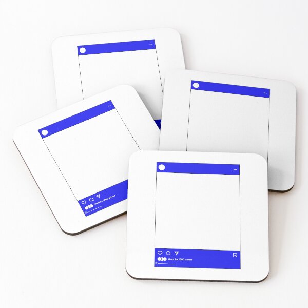 Item preview, Instagram Post Transparent Middle Blue designed and sold by flyrocket.