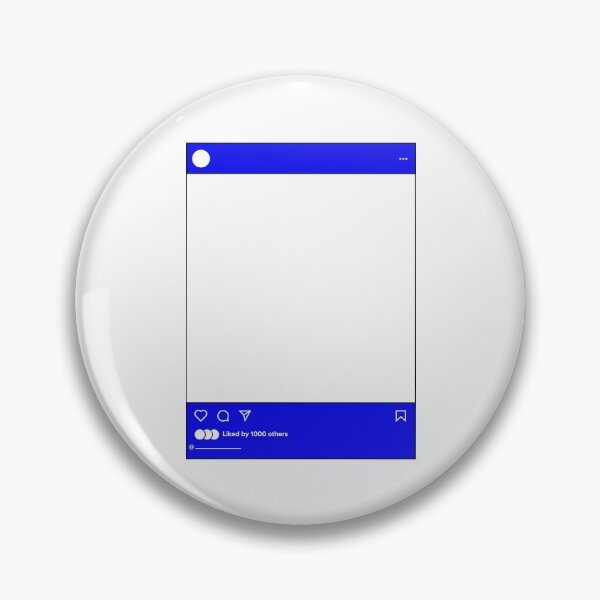 Item preview, Instagram Post Transparent Middle Blue designed and sold by flyrocket.