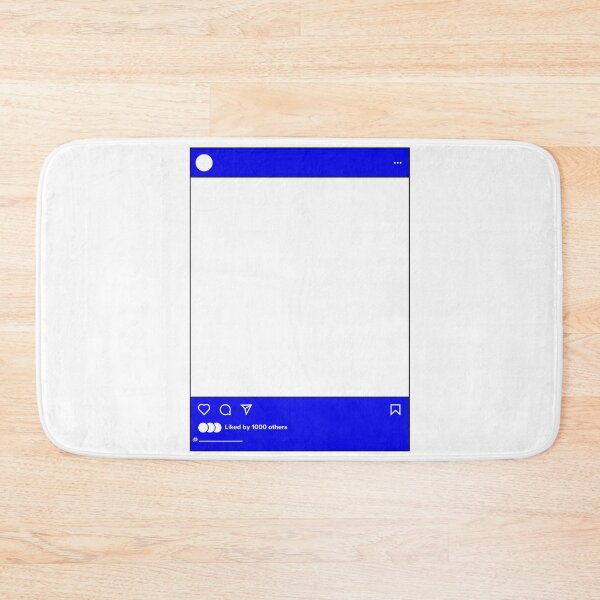 Item preview, Instagram Post Transparent Middle Blue designed and sold by flyrocket.