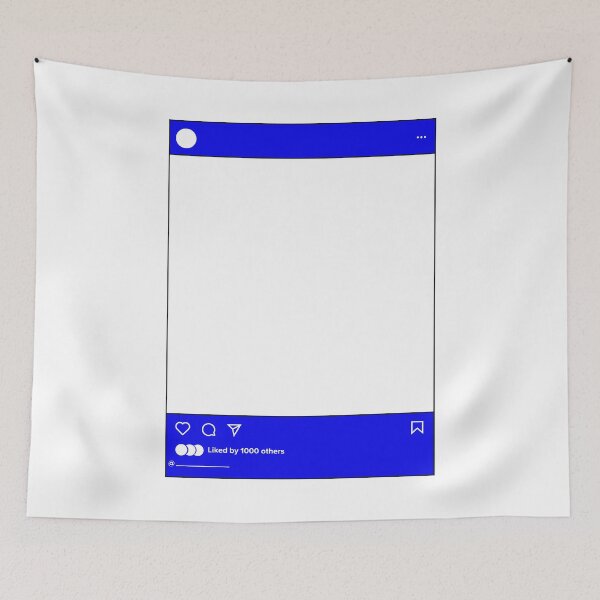 Item preview, Instagram Post Transparent Middle Blue designed and sold by flyrocket.