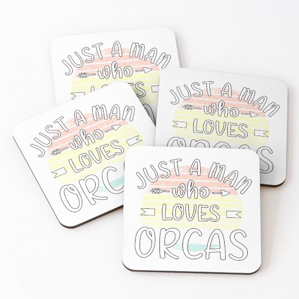 Item preview, Just a man who loves orcas designed and sold by Catsloversdotme.