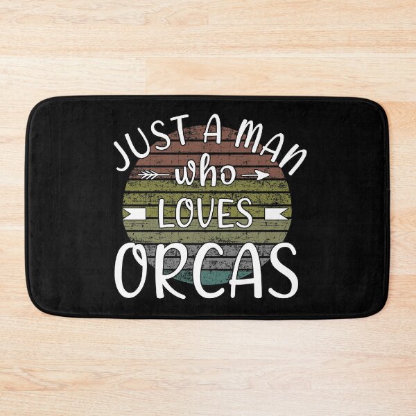 Item preview, Just a man who loves orcas designed and sold by Catsloversdotme.