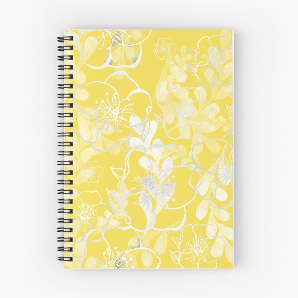 Item preview, Summer Garden in Gray and White on Yellow 2021 Colors designed and sold by AlteredAtelier.
