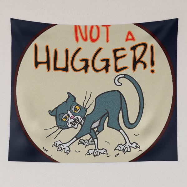 Item preview, Not a Hugger (cat) designed and sold by sandpiperstudio.