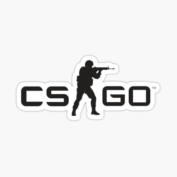 Sticker « CS GO TITLE VERSION NOIRE », par Gamersarts | Redbubble