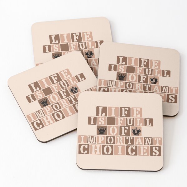 Item preview, Life Is Full Of Important Choices (Chess) || Transparent Text (Your Choice Of Colour/Color!) designed and sold by Moka898.