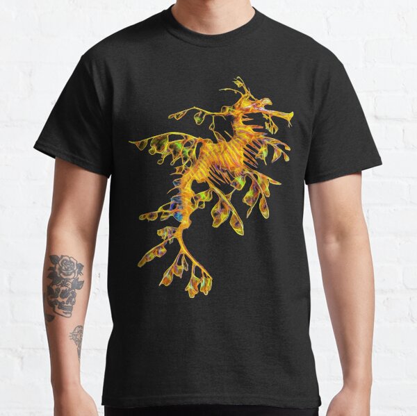 A Leafy Seadragon gets an artistic makeover after being photographed in Rapid Bay Classic T-Shirt