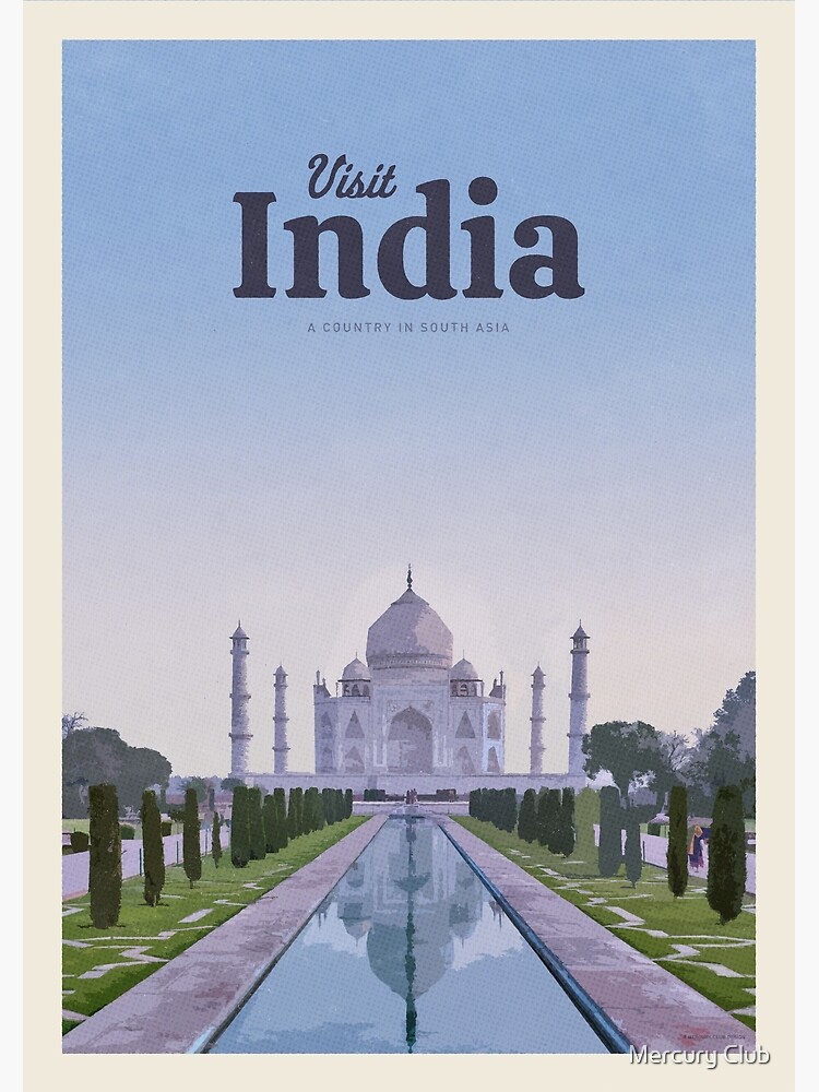 Discover Visit India Premium Matte Vertical Poster