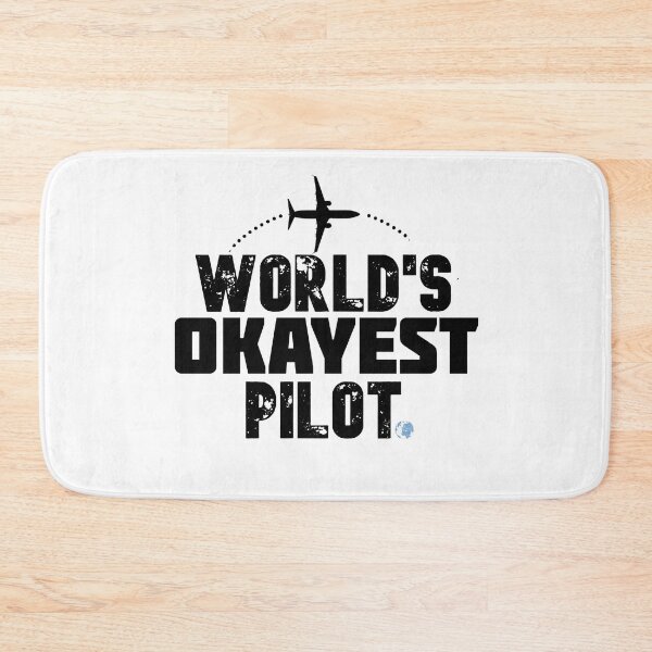 Item preview, World's Okayest Pilot funny pilot gifts and ideas designed and sold by The Full Cart.