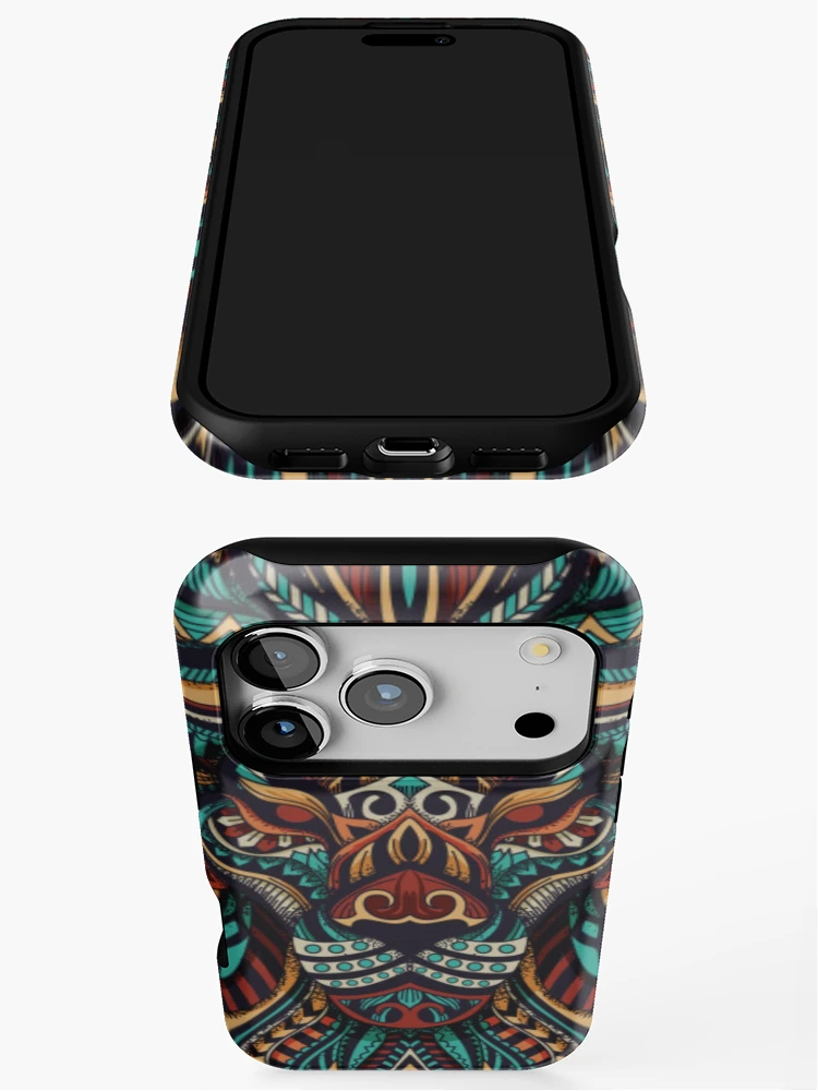 Thumbnail 3 of 4, iPhone Case, Lion mandala designed and sold by Rakos-Merch.