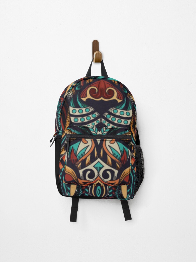 Thumbnail 1 of 3, Backpack, Lion mandala designed and sold by Rakos-Merch.