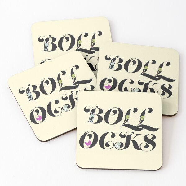 Item preview, Bollocks cute word typography  designed and sold by Nonsense and Relish.