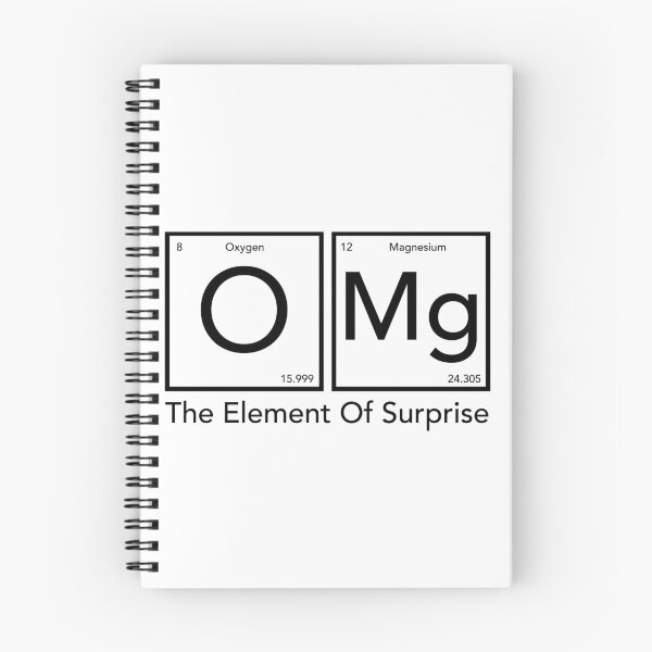 Item preview, OMG the Element of Surprise - Science Humor designed and sold by JukeLox.