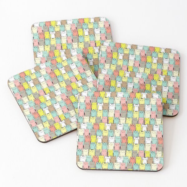 Item preview, colorful cats designed and sold by stuff-n-stuff.