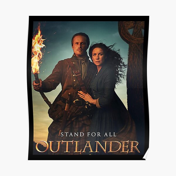 Outlander Stand For All Jamie et Claire Poster