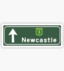Newcastle, Road Sign, Australia Sticker