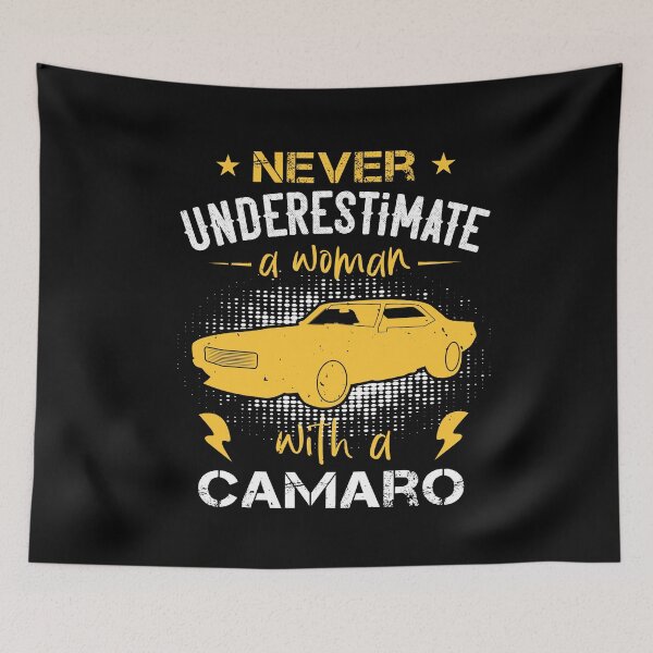 Item preview, Never Underestimate a Woman | Yellow Camaro designed and sold by teamph.