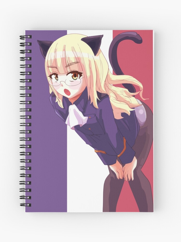 Senpai Anime Girl Kawaii Japanese Woman Spiral Notebook by The