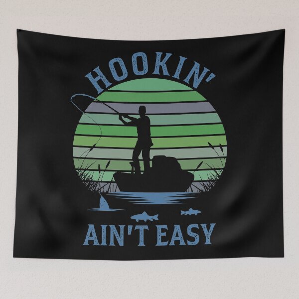 Item preview, Hookin' ain't easy retro designed and sold by SidTastic .