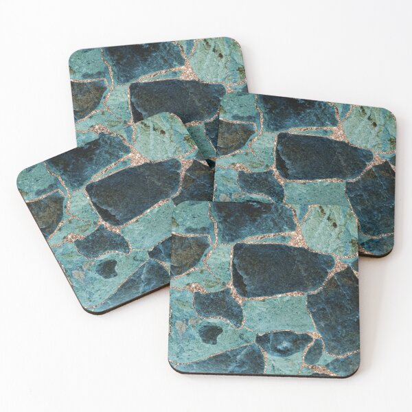 Item preview, Gemstone Teal Gold Glam #1 (Photo of Glitter Only - Not Reflective) designed and sold by Anita's & Bella's Art.
