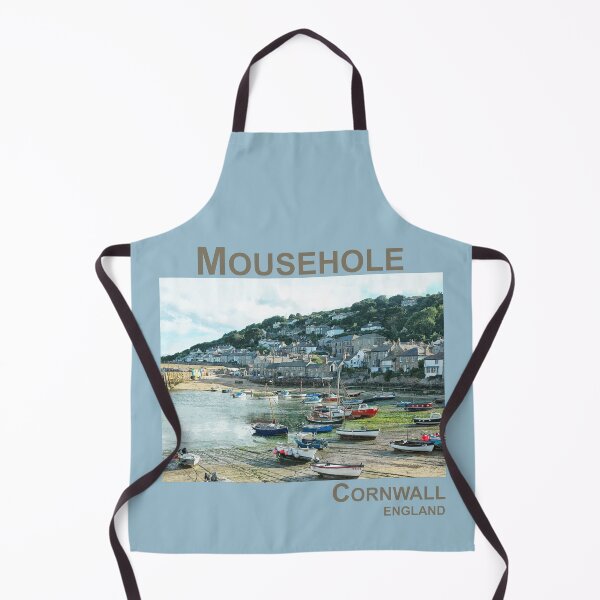 Item preview, Mousehole, Cornwall, England UK fishing harbour boats art designed and sold by BarbaraGlebska.