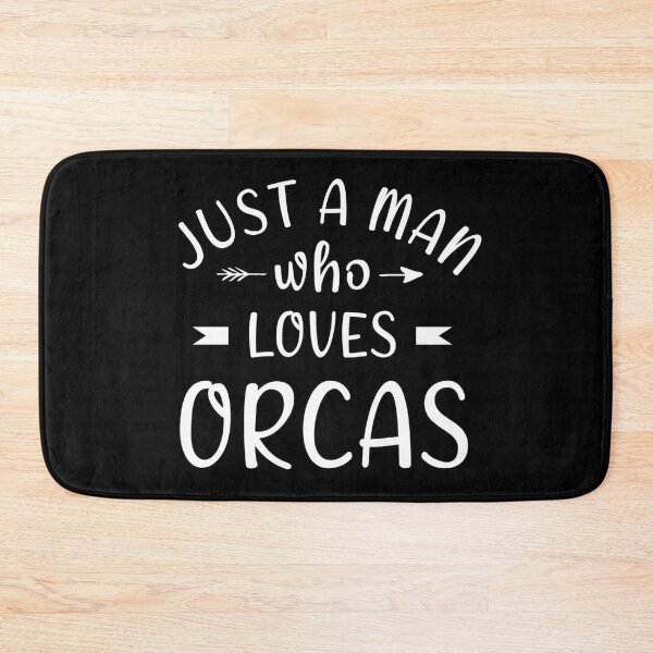 Item preview, Just a man who loves orcas designed and sold by Catsloversdotme.