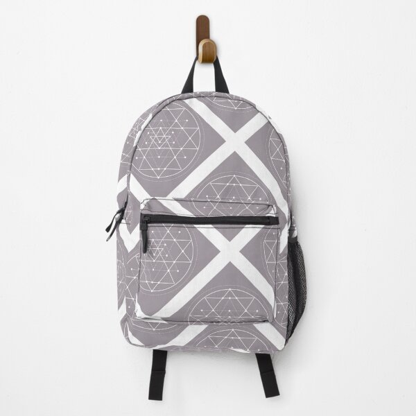 Item preview, Sri Yantra on Diagonal Plaid Pattern (Light Mauve) designed and sold by squishyrainbow.