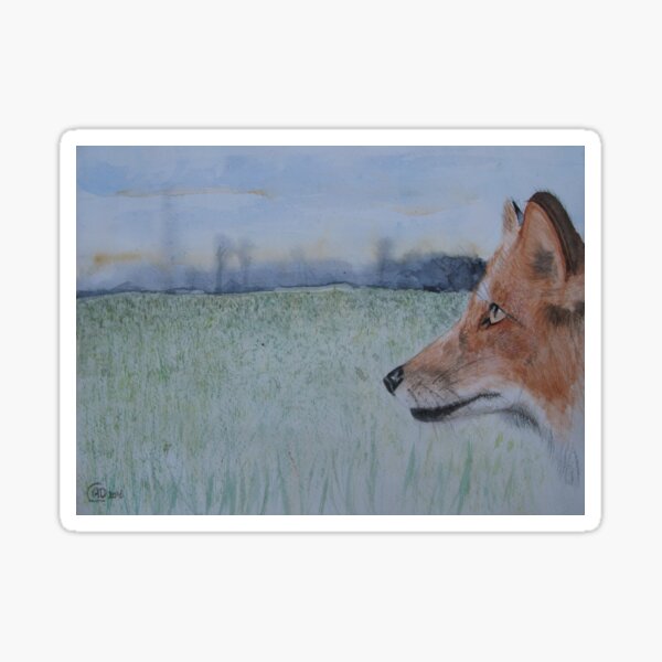 Item preview, Fox on the lookout designed and sold by Astrid de Cock.