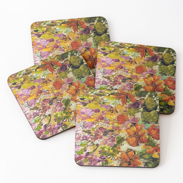 Item preview, Blue BAY Floral from Original Acrylic Design VIVBRAD  designed and sold by vivbrad.