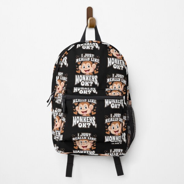 Item preview, I Just Really Like Monkeys OK designed and sold by Hananiah Merch.