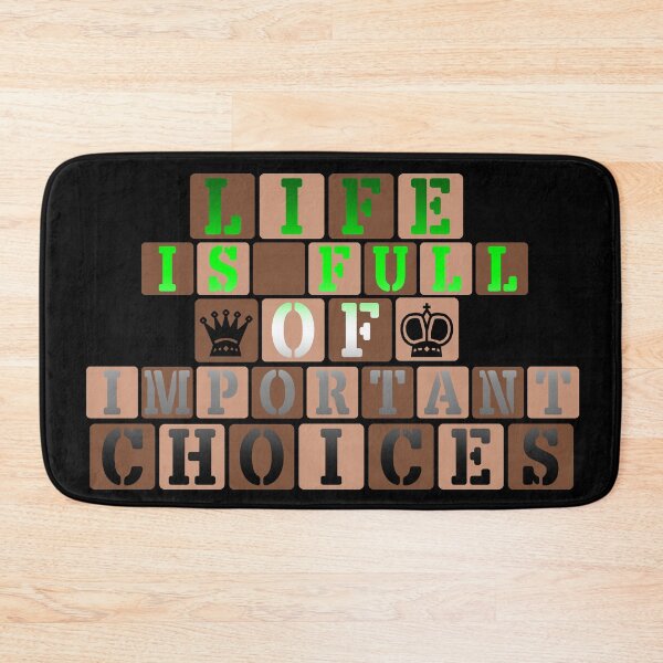Item preview, Life Is Full Of Important Choices (Chess) || Aromanticism Text designed and sold by Moka898.