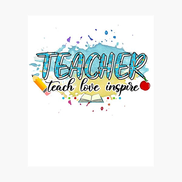 Item preview, Teach love inspire-teacher love student gift designed and sold by Enraged46.