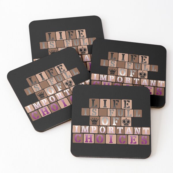 Item preview, Life Is Full Of Important Choices (Chess) || Asexuality Text designed and sold by Moka898.